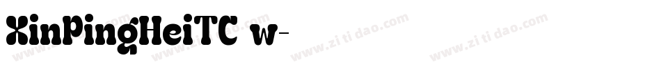 XinPingHeiTC w字体转换
